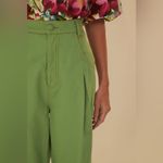 Farm Rio  Green Pleat Pants Photo 1