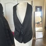 Mind Code Linen black sexy funky open vest size medium Photo 3
