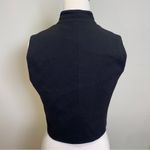 BCBGMAXAZRIA  Women Black Crop Alejandro Vest Size Small Photo 4