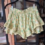 Aerie  rock n ruffle mini skirt skort shorts lace tiered loveshackfancy floral Photo 10