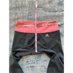 Adidas Black Peach Pink Climalite Cropped Athletic Leggings Medium Photo 4