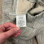 Anthropologie Summer Linen Striped Loose Comfort Elastic Waist Pants Women Small Photo 6