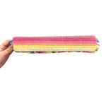 BTB LOS ANGELES‎ Rainbow Straw Clutch NWOT Pink Photo 3