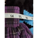 PINK - Victoria's Secret  Mini Skirt Plaid Purple/Black Size Large Logo Lined Pocket Photo 8