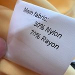 Chic Soul  yellow shiny crinkle 1X plus midi dress tiered pockets long sleeve Photo 8