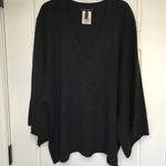 BCBGMAXAZRIA Marsha Sweater Oversized,Boxy Women's XS/S Black Wool Cotton V-Neck Photo 0