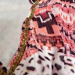 Jennifer Lopez  Women Batwing Jeweled V-Neck Tops Blouse  Size L Photo 6