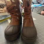 Universal Threads Universal Thread Brown and Tan Winter Boots Photo 1