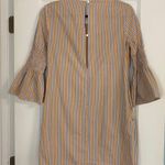 English Factory Blue And Orange Stripe Mini Dress Photo 5