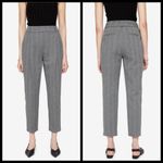 ANINE BING ππ Becky Trouser Pant ~ Straight Leg High Waisted Grey Fishbone 36 Photo 4