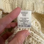 Love Tree  Cream Cable Knit Chunky Turtleneck Sweater Women’s Large‎ Cropped Knit Photo 6