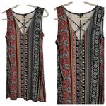 Lila Rose Lily Rose Ladies Sleeveless V Neck Swing Abstract, Vibrant Style Dress Size XS Photo 1