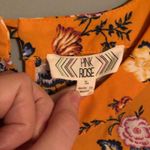 Pink Rose Mustard Yellow Floral Tank Top Photo 3