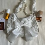 ୨୧ ･ﾟ✧ Coquette Pearl Bowknot Bag White Photo 6