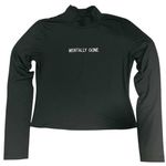 SheIn  Black Long Sleeve Top Photo 2