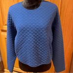 Banana Republic Factory Long Sleeve Quilted Crew Neck Sweatshirt Frigid Night SM Photo 2