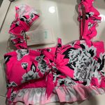 Maaji FESTIVAL JUGGLER 2 WAY REVERSIBLE BANDEAU BIKINI TOP, Size Small Photo 0