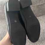 Black Block Heel Ballet Flats Size 5 Photo 4