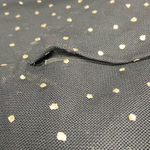 Travilla Vintage 80’s Black Tulle and Gold sparkle dress,‎ Long Sleeve, Size 10 Photo 11