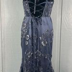 Dear Moon  Juniors' Sequined Illusion Lace-Up-Back Corset Gown Size 5 NWOT Photo 7