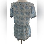 Lovers + Friends Anchored Down Mini Dress V Neck Watercolor Embroidered Medium Photo 7