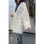 Free People Bell Sleeve Lace Duster in Ivory, One Size, New with Tag MSRP $128 Photo 12