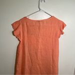 Valentina Naldi Shirt Dress Peach Linen L Orange Size L Photo 10