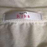 Wink Let’s Flamingo Loose Fitting White Tank Top Yellow Size undefined Photo 5