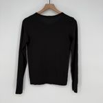 Lululemon Athletica Long Sleeve Athletic Top Black Perforated Mesh Size 4 Photo 5