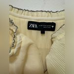 ZARA  cream ruffle coquette bow slip dress size XS Photo 5
