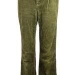 CHAPS Green Corduroy High Rise Flared Leg Bootcut Velvet Trouser Jeans Pants 4 Photo 0