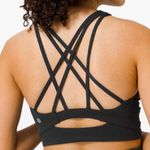Lululemon  Free To Be Serene Bra High Neck Long Line Black Photo 5
