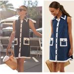 Atlantic Pacific × Lake Darcy Terry Dress Navy White Size Small S Blue Photo 1