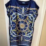 J. McLaughlin Althea Blue Equestrian Print
Boatneck Shift Dress XL Cap Sleeve Photo 1
