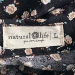 Natural Life  Womans Maxi Dress Size L Cottagecore Dark Florals Hippie Feminine Photo 5