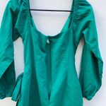 Princess Polly Womens size 4 Kameron green v-neck wrap front mini dress Photo 6
