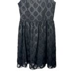 Banana Republic Sleeveless Fit & Flare Dress Black Diamond Print Women's Sz 6 Photo 3