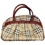 Polo Santa Roberta Beige/Tan Plaid Trademark Design Tote Purse. NWT Tan Photo 0