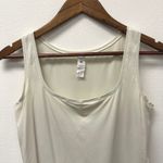 Lululemon  Wundermost Ultra Soft Nulu Square Neck Sleeveless Bodysuit Bone L Photo 2