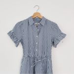 J.Crew NEW  Factory Amelia Maxi Shirt Dress In Stripe Cotton Poplin Photo 8
