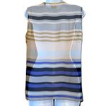 CAbi  Multicolor Underline Horizon Stripe  Sleeveless V-Neck Top‎  EUC M Photo 5