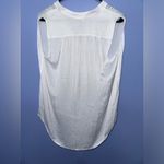 Vince Sleeveless V Neck White Popover Flowy Top EUC Size XS Photo 4