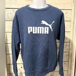 Puma  Women’s Blue Crewneck Logo Sweater Size Medium Photo 0