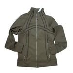Lululemon  Define Track Jacket Luon Size 4 Olive Brown/Black Full Zip Yoga Run Photo 0