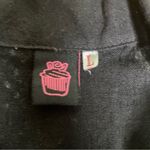 HAND‎ CRAFTED Art To Wear Lagenlook Asian Cotton Kimono Jacket Topper L Black Size L Photo 4