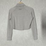 Imbodhi Women’s Turtleneck Top Shirt Longsleeve Cropped Thumbhole in Oatmeal S Photo 5