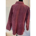 Relativity  Women's Shirt Jacket Suede Leather Zip Front Pink Lined Plus 2X NEW Photo 1