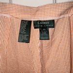 Ralph Lauren Lauren  Women's Orange White Checkered Capri Pants Size 18W Plus Photo 3