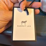 Dabney Lee  Lemon Pink Stripe Single Zip Cosmetic Bag PVC 8.5" Travel Pouch Photo 3