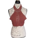 American Eagle Womens Sz Small Halter Top Crop Boho Hipster Festival Bohemian Photo 1